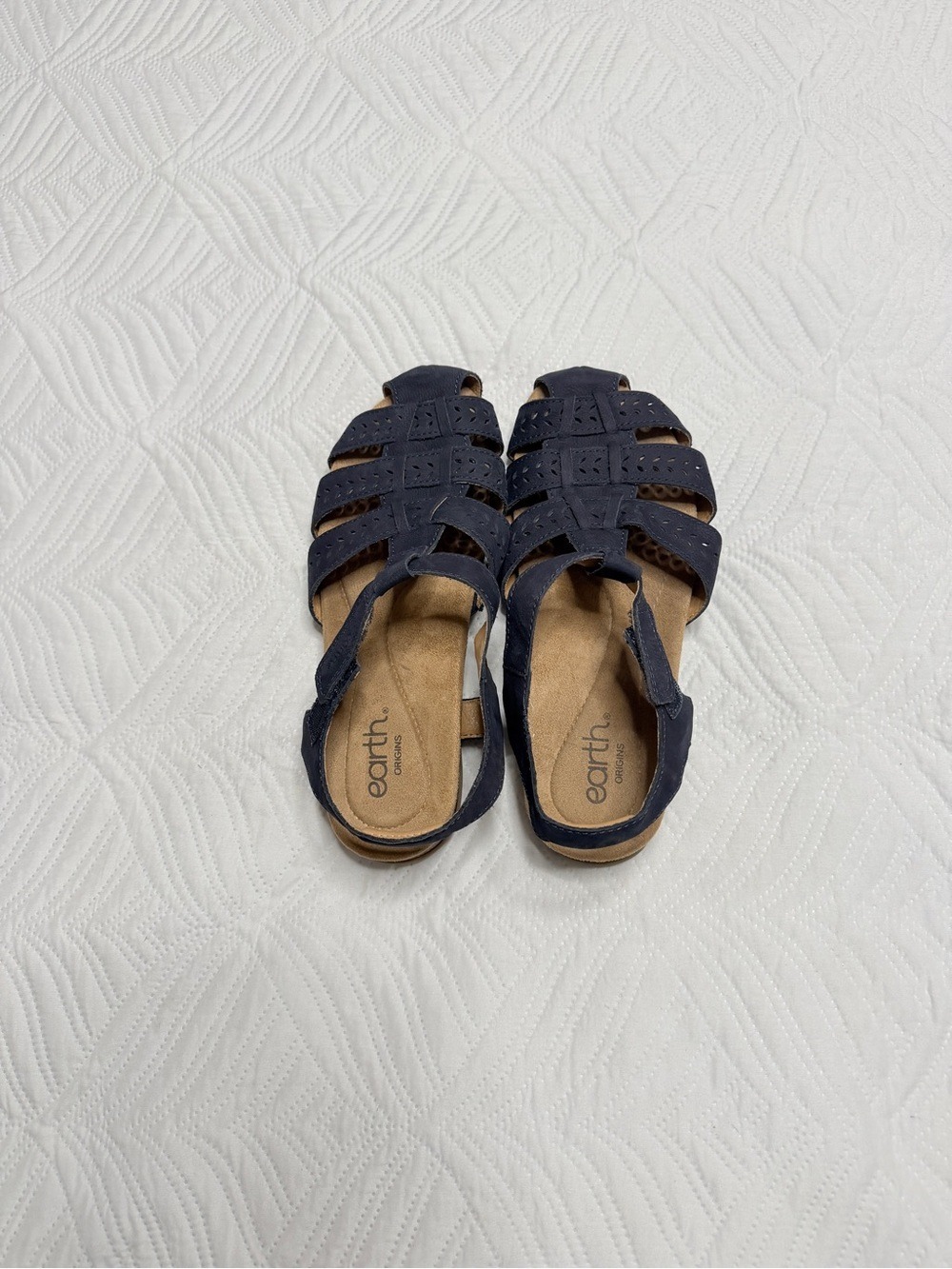 Earth Origins Berdy Women’s Blue Suede Sandals. Size 8.5 - Picture 5 of 8